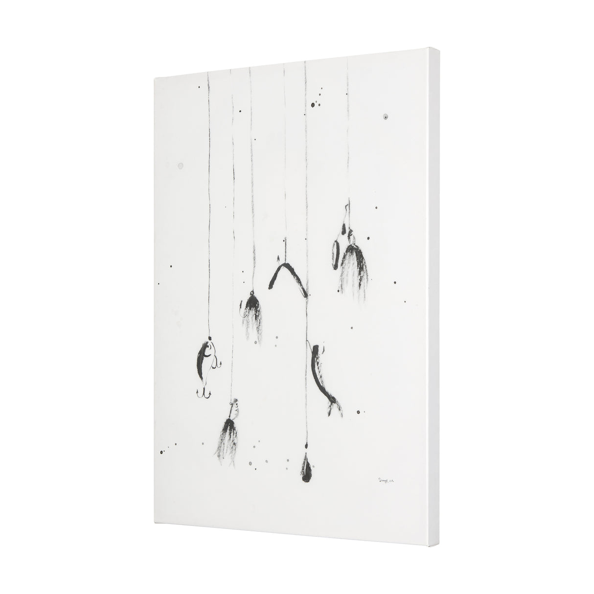 Fishing Lure by Mercana Studio a Hand Embellished Textured Canvas from Mercana - Luna Furniture