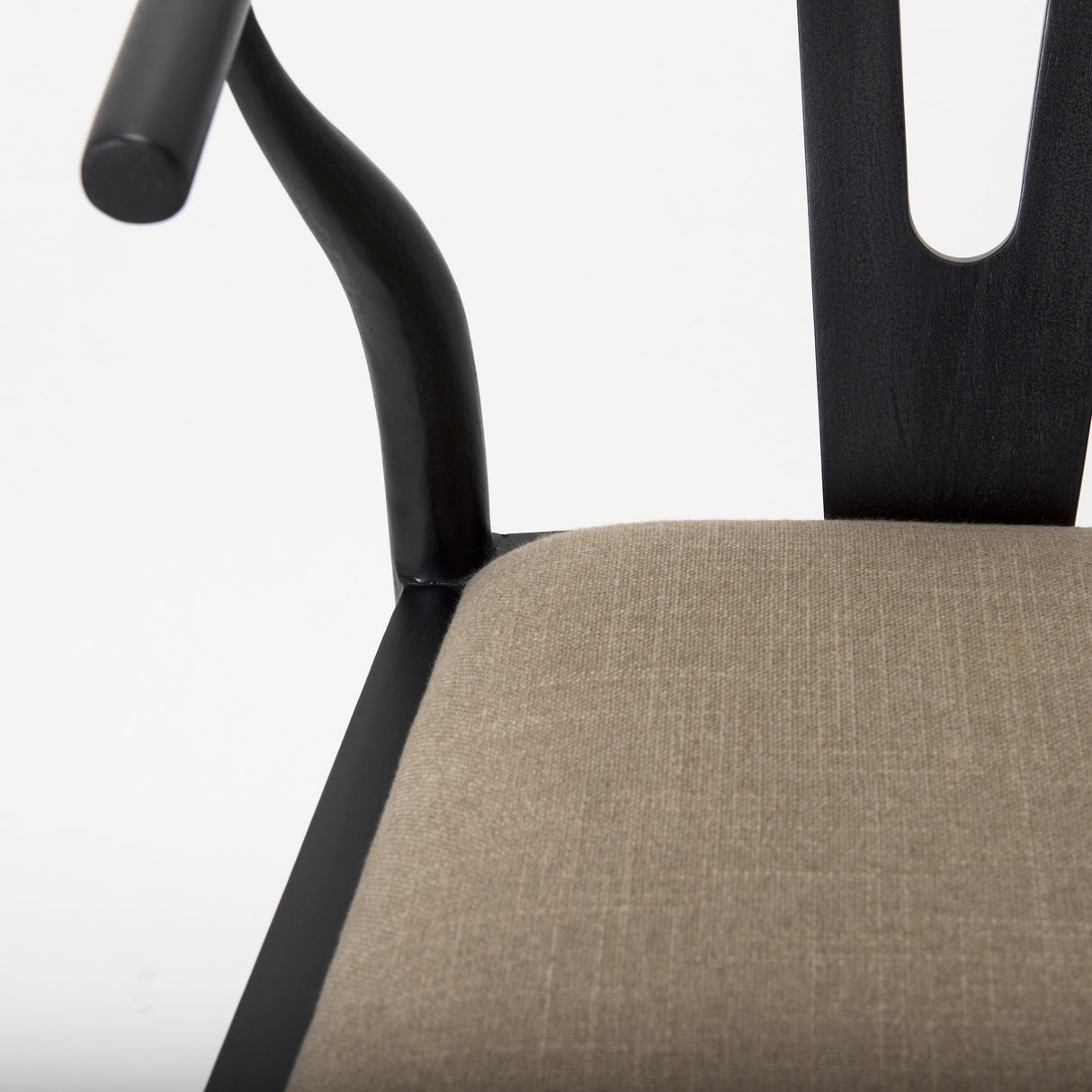 Trixie Black Wood Frame w/ Dark Taupe Fabric Seat Counter Stool from Mercana - Luna Furniture