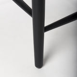 Trixie Black Wood Frame w/ Dark Taupe Fabric Seat Counter Stool from Mercana - Luna Furniture