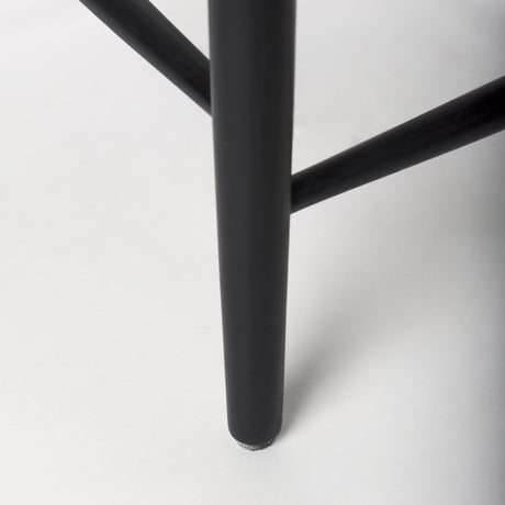 Trixie Black Wood Frame w/ Dark Taupe Fabric Seat Counter Stool from Mercana - Luna Furniture