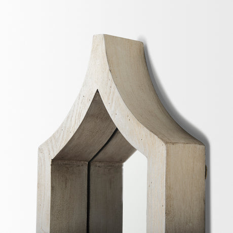 Tamanar 15x34 Champagne Wood Frame Mirror from Mercana - Luna Furniture