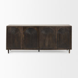 Tucker Dark Brown w/ Carved Arch Pattern 4 Door Sideboard from Mercana - Luna Furniture