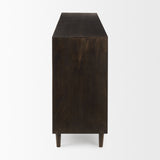 Tucker Dark Brown w/ Carved Arch Pattern 4 Door Sideboard from Mercana - Luna Furniture