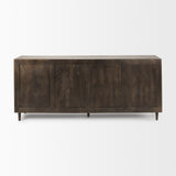 Tucker Dark Brown w/ Carved Arch Pattern 4 Door Sideboard from Mercana - Luna Furniture
