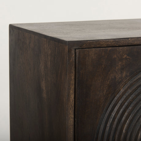 Tucker Dark Brown w/ Carved Arch Pattern 4 Door Sideboard from Mercana - Luna Furniture