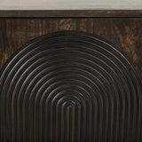 Tucker Dark Brown w/ Carved Arch Pattern 4 Door Sideboard from Mercana - Luna Furniture