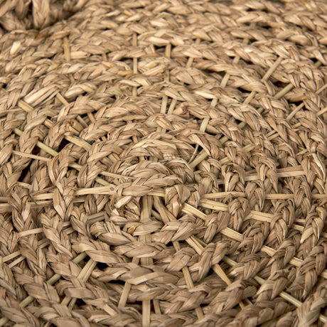 Haini Set of 2 Large Basketweave Seagrass Trays w/ Loop Handles from Mercana - Luna Furniture