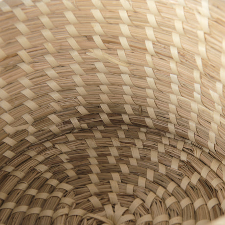 Kailini Set of 3 Nesting Seagrass & Palm Leaf Boxes with Lids from Mercana - Luna Furniture