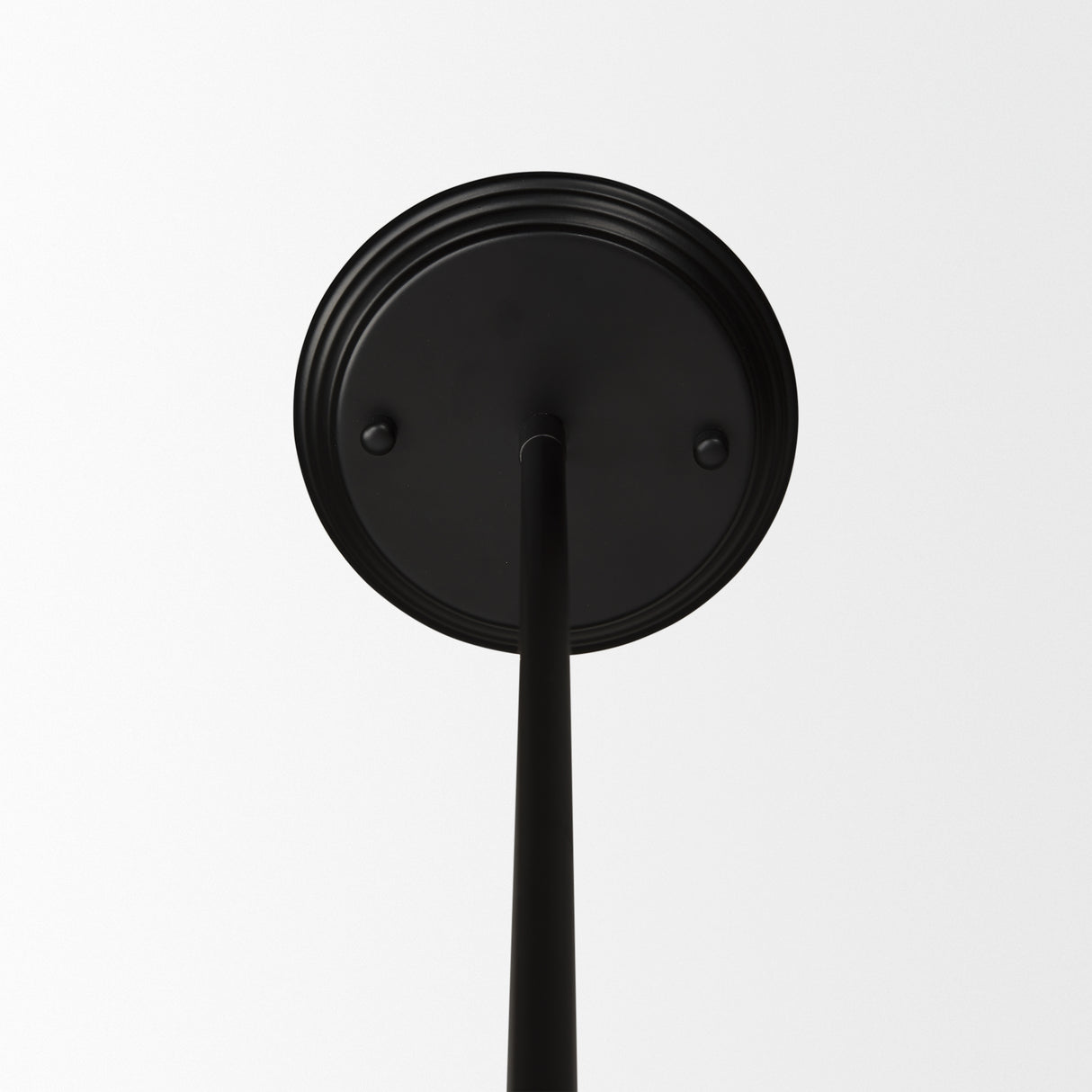 Farrah Frosted Glass Globe set in Matte Black Metal Pendant Ceiling Light from Mercana - Luna Furniture