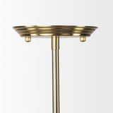 Farrah Frosted Glass Globe w/ Gold Metal Pendant Light from Mercana - Luna Furniture