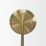 Farrah Frosted Glass Globe w/ Gold Metal Pendant Light from Mercana - Luna Furniture