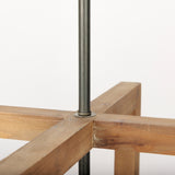 Kiley Warm Wood Basket Lantern Pendant Light from Mercana - Luna Furniture