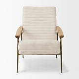 Grosjean Cream Boucle Accent Chair from Mercana - Luna Furniture