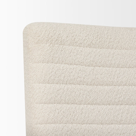 Grosjean Cream Boucle Accent Chair from Mercana - Luna Furniture