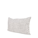 Jayden Cream w/ Black Print Linen Lumbar Decorative Pillow Cover from Mercana - Luna Furniture