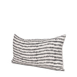 Jenna Cream w/ Black Print Linen Lumbar Decorative Pillow Cover from Mercana - Luna Furniture