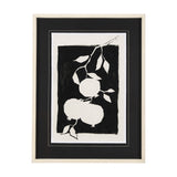 Pomegranate Branch Silhouette by Mercana Studio Hand Embellished Framed Art Print Matted under Glass from Mercana - Luna Furniture