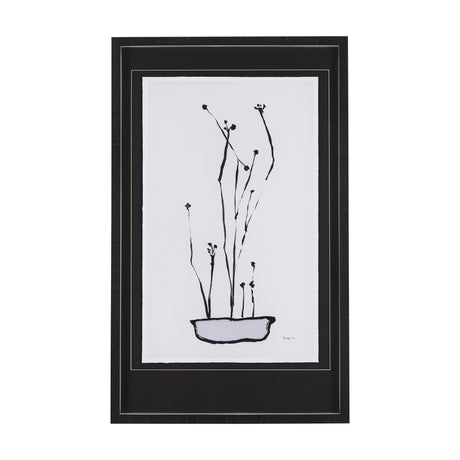 Organic Line Drawing I by Mercana Studio Hand Embellished Framed Art Print Matted under Glass from Mercana - Luna Furniture