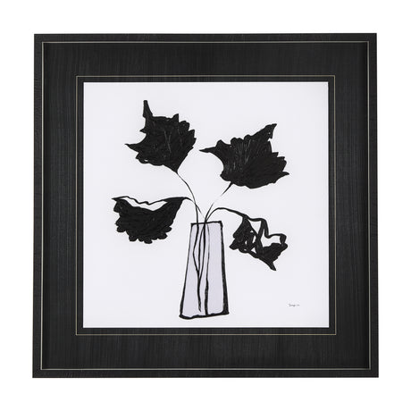 Organic Line Drawing II by Mercana Studio Hand Embellished Framed Art Print Matted under Glass from Mercana - Luna Furniture