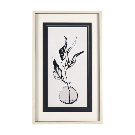 Sapphire Vase I by Mercana Studio a Hand Embellished Textured Framed Art Print Matted under Glass from Mercana - Luna Furniture