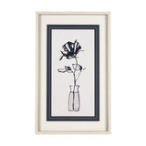 Sapphire Vase II by Mercana Studio a Hand Embellished Textured Framed Art Print Matted under Glass from Mercana - Luna Furniture