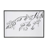 Blossoming Cherry Branch by Mercana Studio Hand Embellished Framed Art Print Matted under Glass from Mercana - Luna Furniture