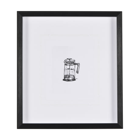 French Press by Simeng a Framed Art Print Matted under Glass from Mercana - Luna Furniture