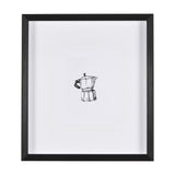 Stove Top Espresso Maker by Simeng a Framed Art Print Matted under Glass from Mercana - Luna Furniture