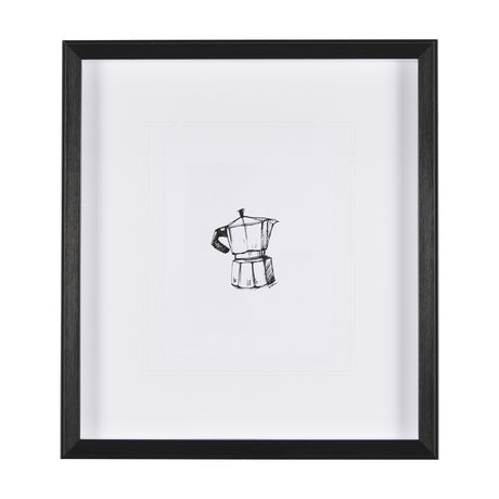 Stove Top Espresso Maker by Simeng a Framed Art Print Matted under Glass from Mercana - Luna Furniture
