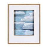 Cloud Bay II by Mercana Studio a Hand Embellished Textured Framed Art Print Matted under Glass from Mercana - Luna Furniture
