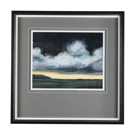 Stormy Skys I by Mercana Studio a Hand Embellished Textured Framed Art Print Matted under Glass from Mercana - Luna Furniture