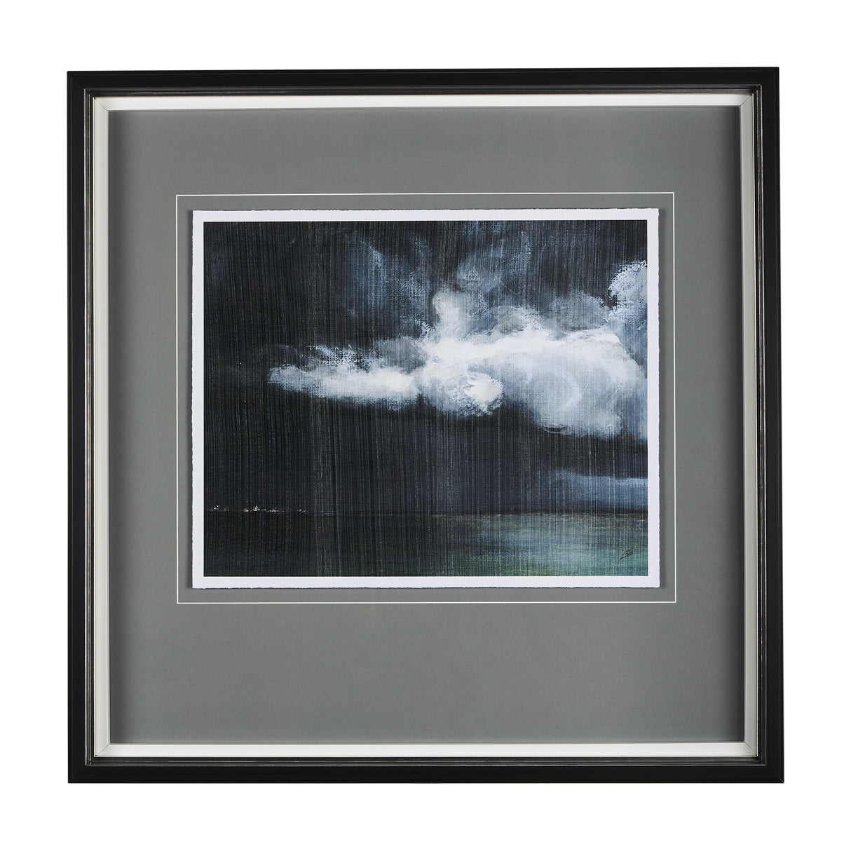 Stormy Skys II by Mercana Studio a Hand Embellished Textured Framed Art Print Matted under Glass from Mercana - Luna Furniture