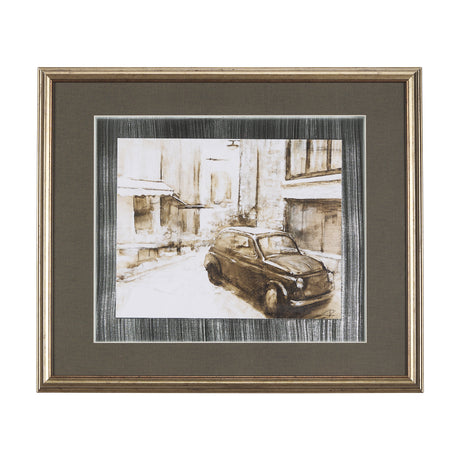 Vintage Car Picture II by Mercana Studio Hand Embellished Framed Art Print Matted under Glass from Mercana - Luna Furniture