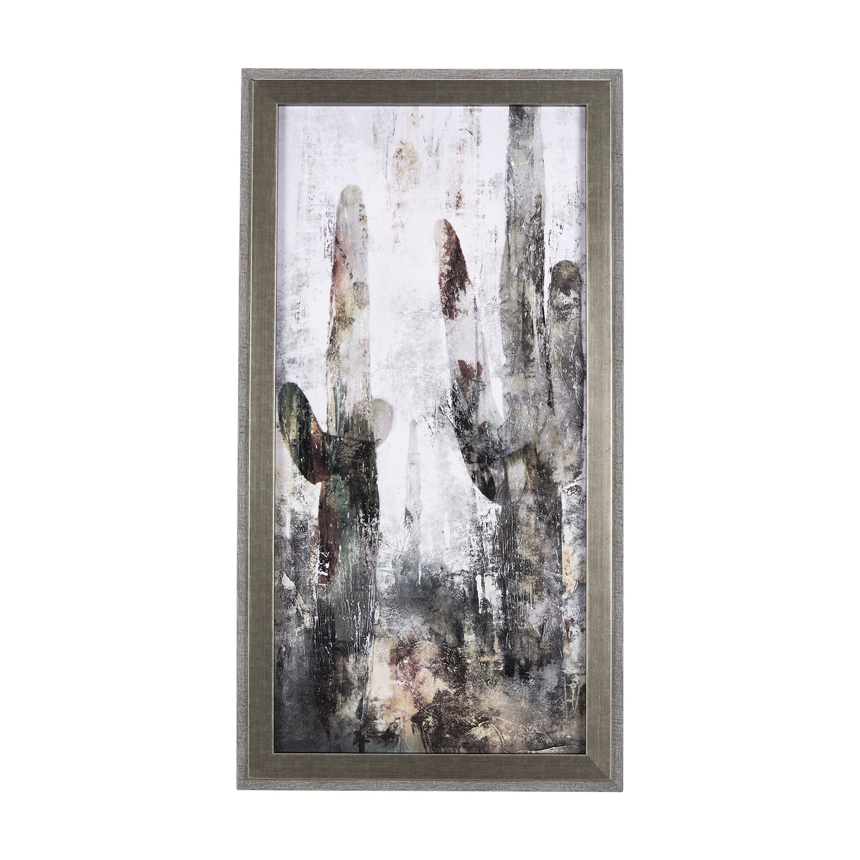 Saguaro Forest 31 by Scott Brems a Hand Embellished Textured Framed Art Print from Mercana - Luna Furniture