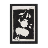 Pomegranate Branch Silhouette by Mercana Studio a Hand Embellished Textured Framed Art Print from Mercana - Luna Furniture