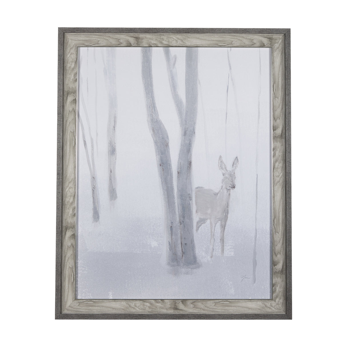 A Winter Day in Forest I by Mercana Studio Hand Embellished Framed Art Print Matted under Glass from Mercana - Luna Furniture