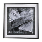 Black Composition I by Mercana Studio Hand Embellished Textured Framed Art Print Matted under Glass from Mercana - Luna Furniture