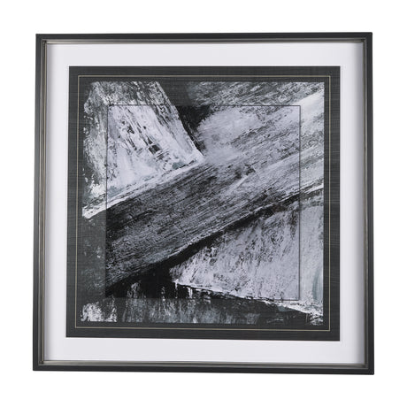 Black Composition I by Mercana Studio Hand Embellished Textured Framed Art Print Matted under Glass from Mercana - Luna Furniture