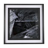 Black Composition II by Mercana Studio Hand Embellished Textured Framed Art Print Matted under Glass from Mercana - Luna Furniture