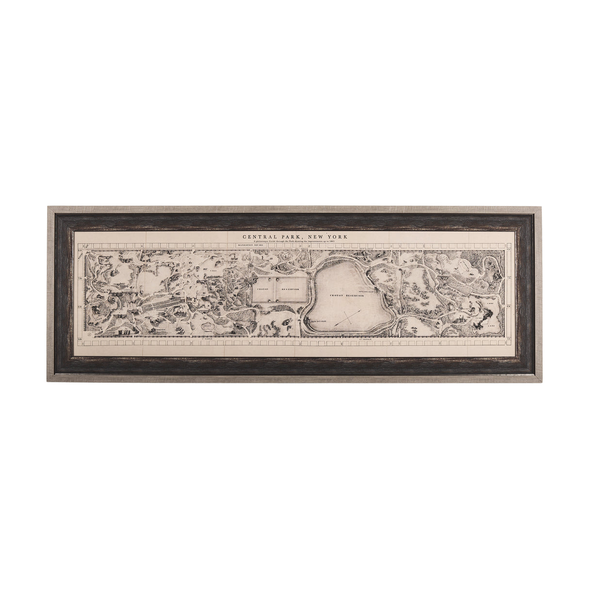 Central Park, New York by Mercana Studio a Hand Embellished Textured Framed Art Print from Mercana - Luna Furniture