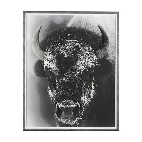 Snow Mask by Mercana Studio a Hand Embellished Textured Framed Photo Art Print Matted under Glass from Mercana - Luna Furniture