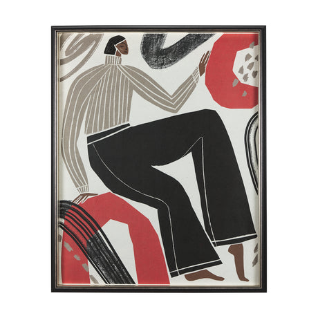 Bold People - Rowan by Mercana Studio Hand Embellished Textured Framed Art Print Matted under Glass from Mercana - Luna Furniture