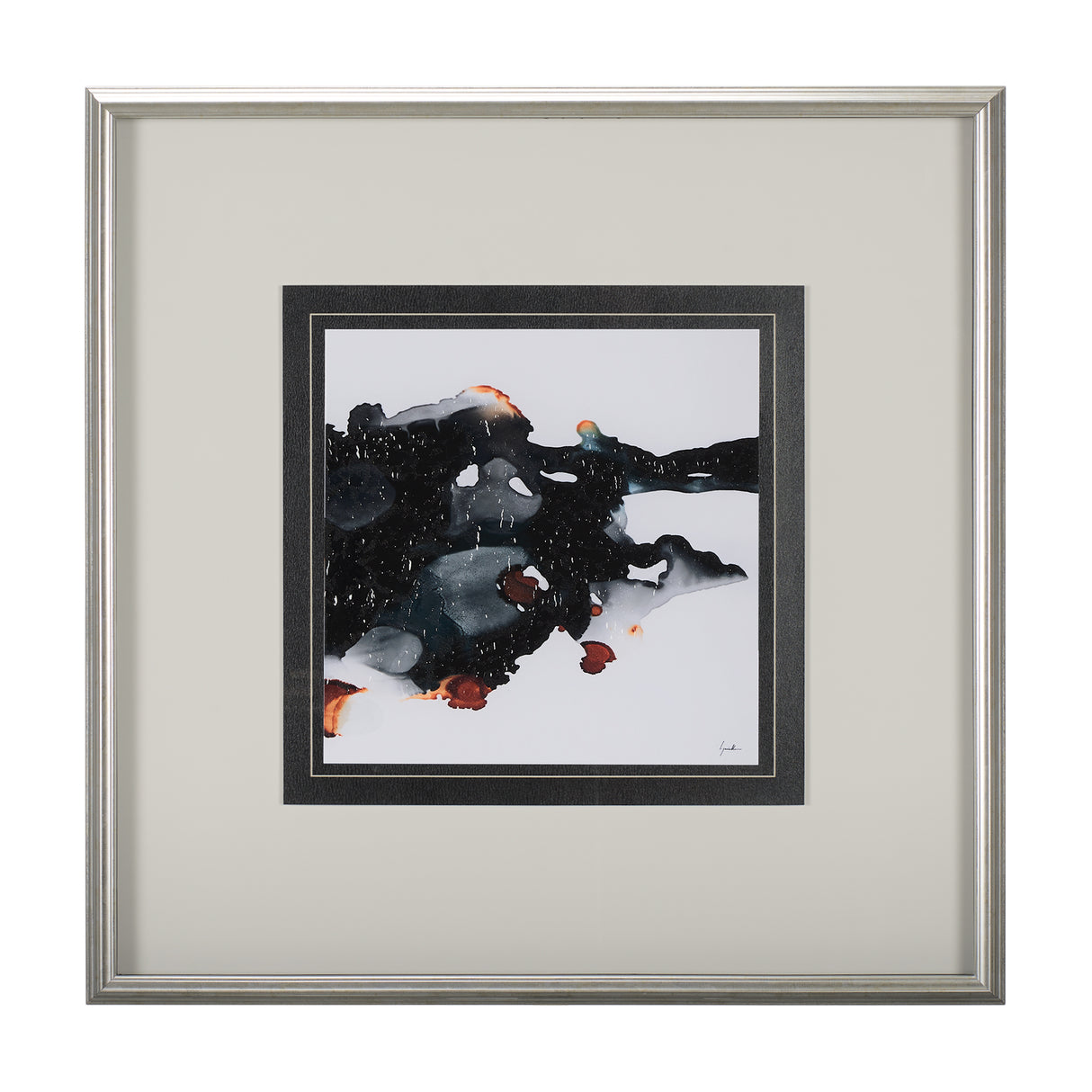 Shimmering Night III by Mercana Studio Hand Embellished Textured Framed Art Print Matted under Glass from Mercana - Luna Furniture