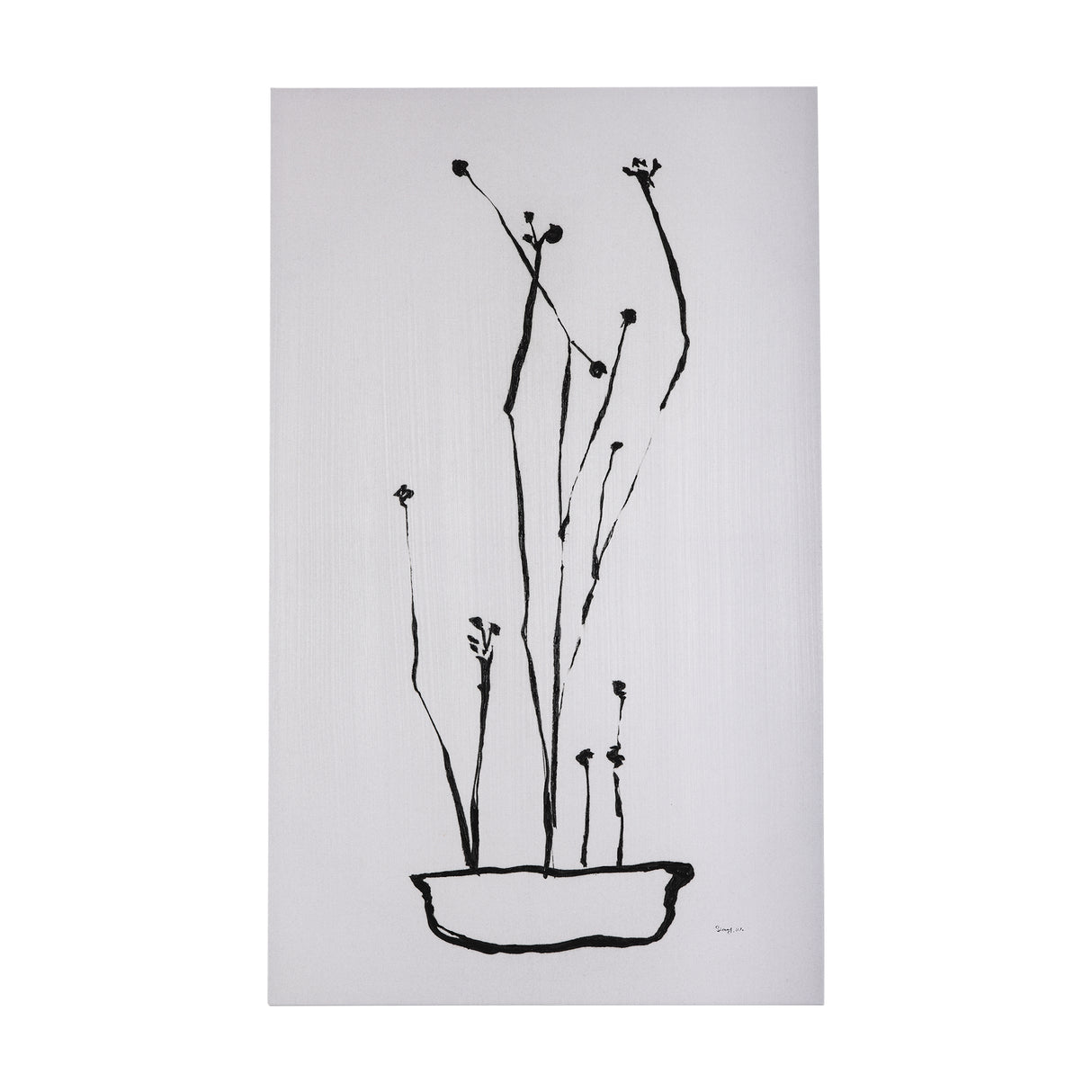 Organic Line Drawing I by Mercana Studio a Hand Embellished Textured Canvas from Mercana - Luna Furniture