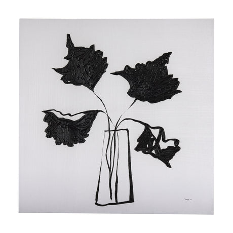 Organic Line DrawingII by Mercana Studio a Hand Embellished Textured Canvas from Mercana - Luna Furniture