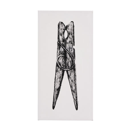 Vintage Cloth Peg II by Mercana Studio a Hand Embellished Textured Canvas from Mercana - Luna Furniture