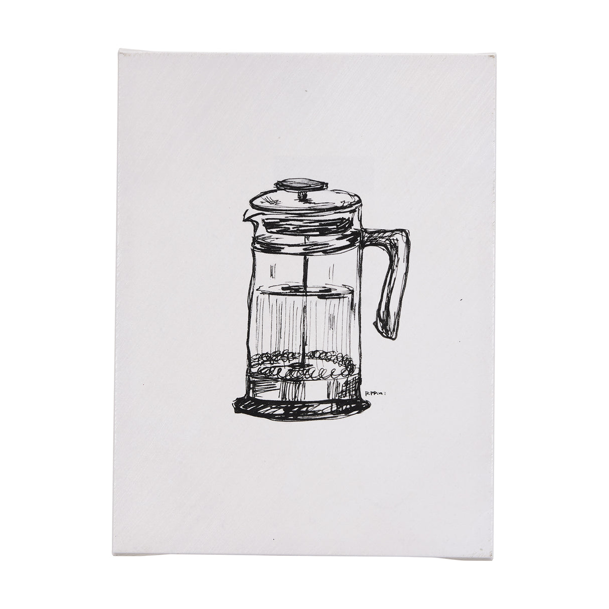 French Press by Mercana Studio a Hand Embellished Textured Canvas from Mercana - Luna Furniture