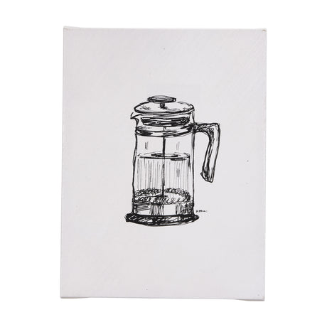 French Press by Mercana Studio a Hand Embellished Textured Canvas from Mercana - Luna Furniture