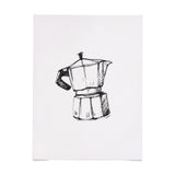 Stove Top Espresso Maker by Mercana Studio a Hand Embellished Textured Canvas from Mercana - Luna Furniture