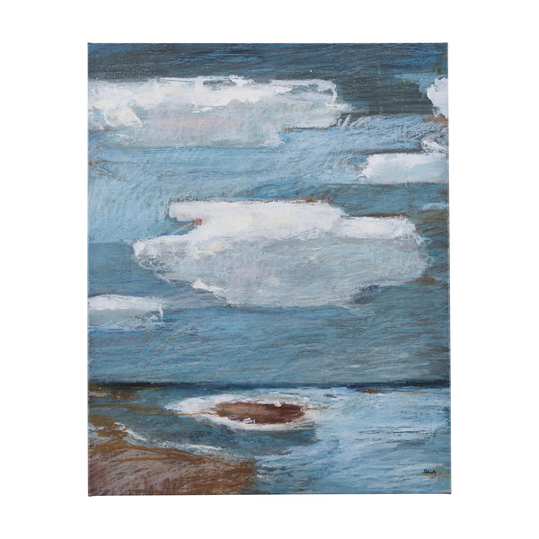 Cloud Bay I by Mercana Studio a Hand Embellished Textured Canvas